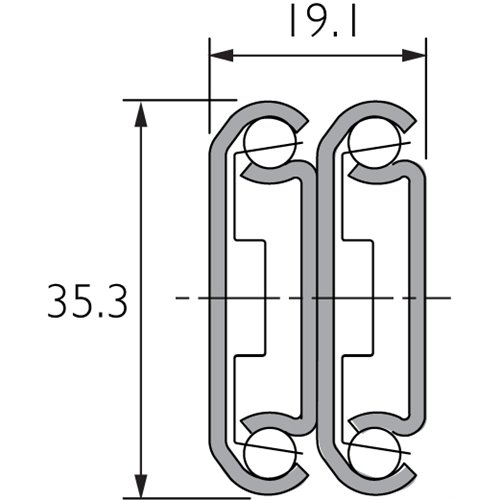 Mechanizmy blokady w pozycji otwartej i rozłączania prowadnicy do obudowy elektronicznej DZ0305