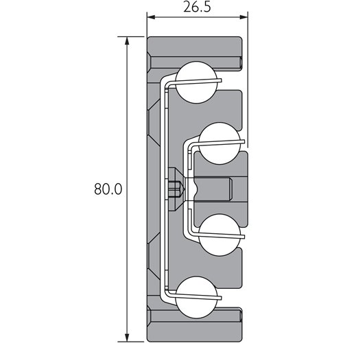 Aluminiowa prowadnica do zastosowań przy znacznych obciążeniach, z pełnym wysuwem DA4160